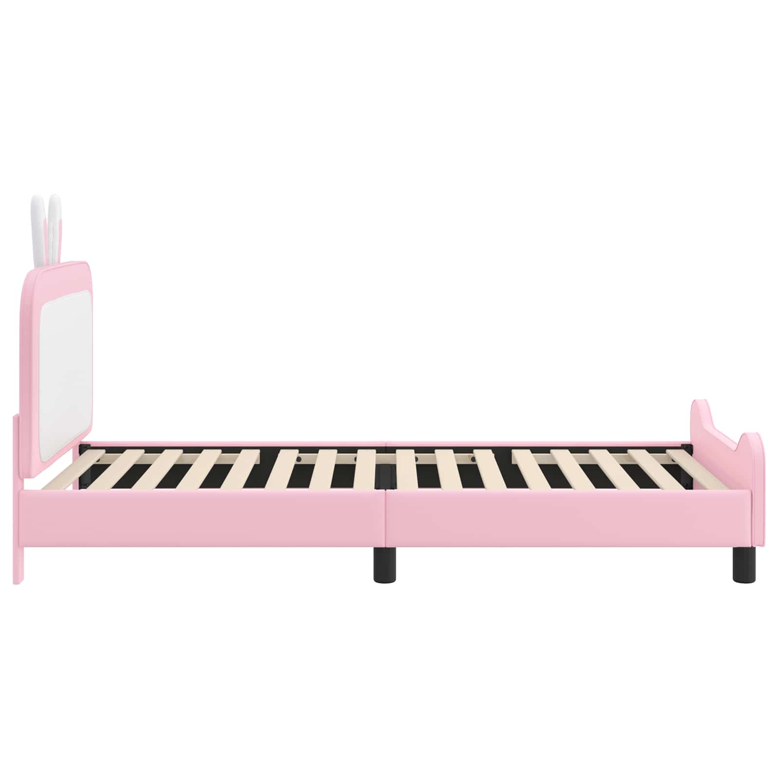 Krevet za djecu s uzglavljem Ružičasta 90 x 190 cm PU