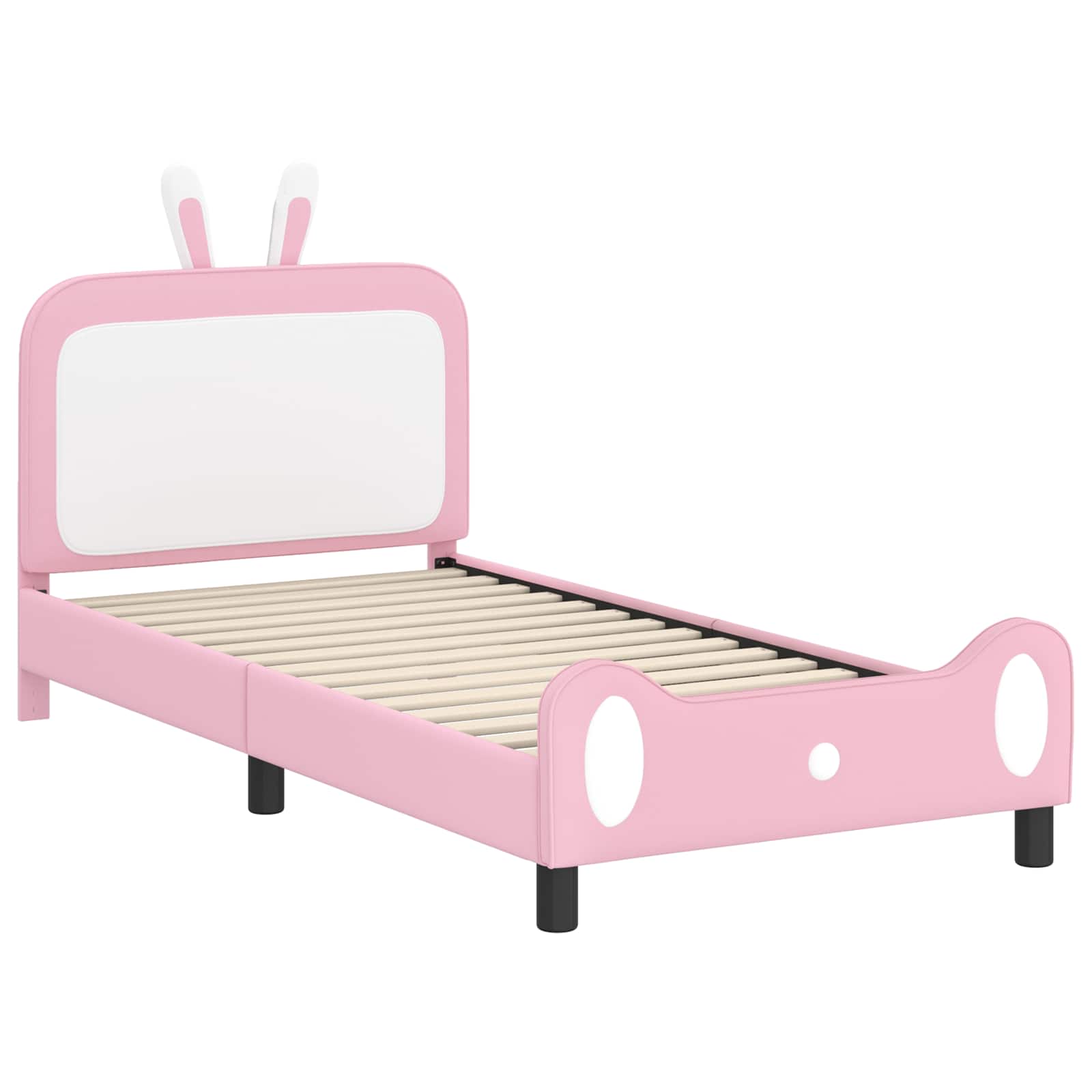 Krevet za djecu s uzglavljem Ružičasta 90 x 200 cm PU