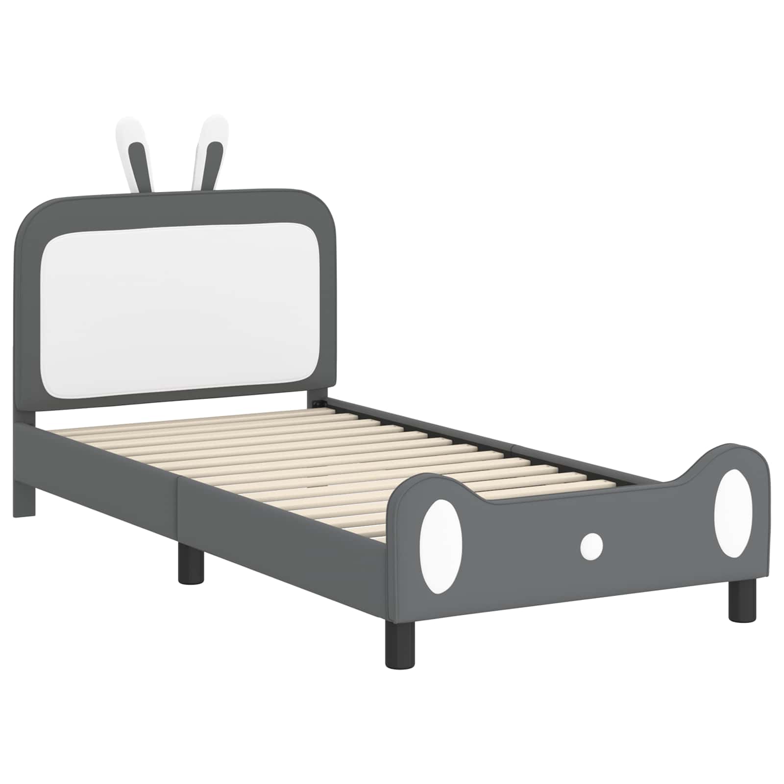 Krevet za djecu s uzglavljem Svijetlo siva 90 x 200 cm PU