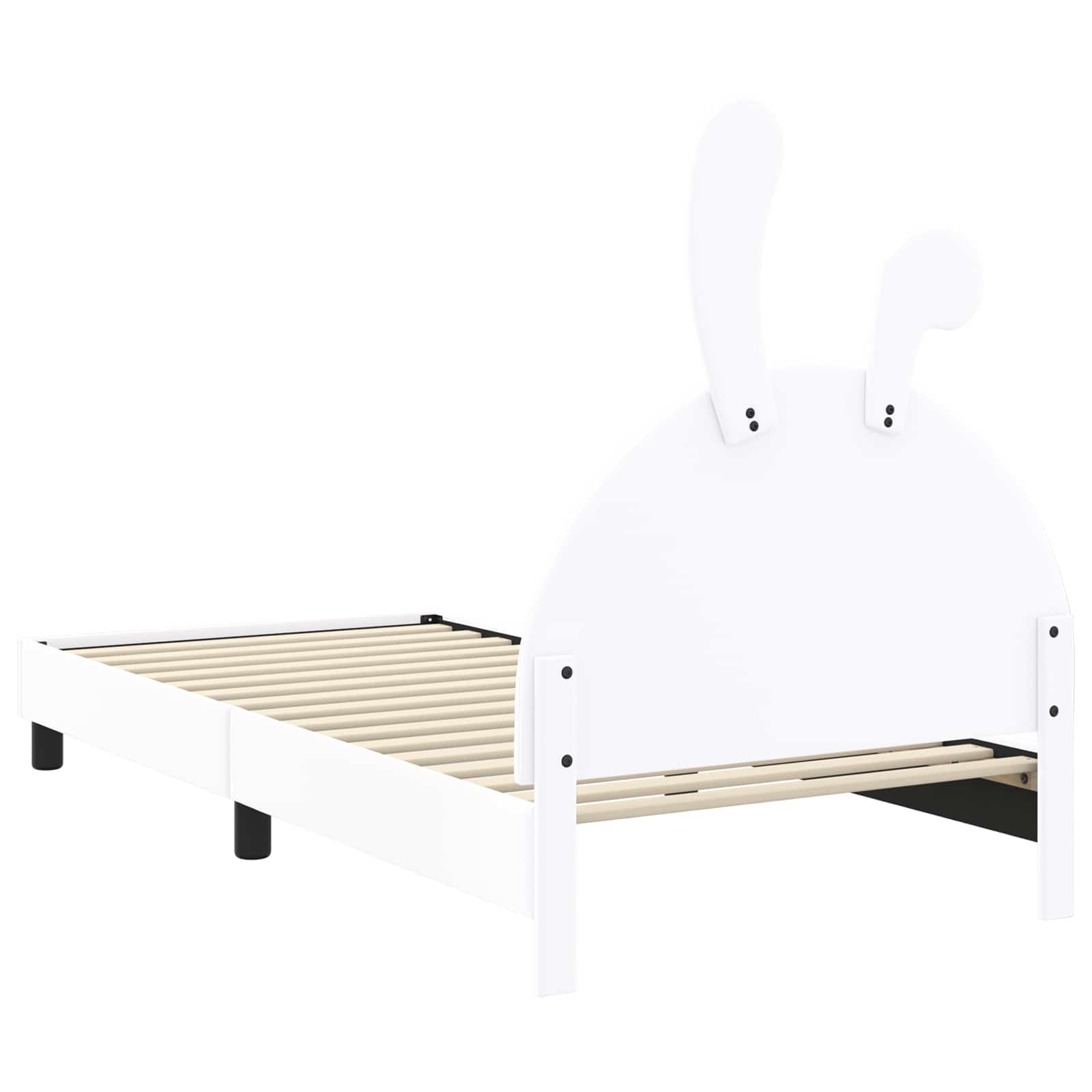 Krevet za djecu s uzglavljem s uzglavljem Bijelo 80 x 200 cm PU