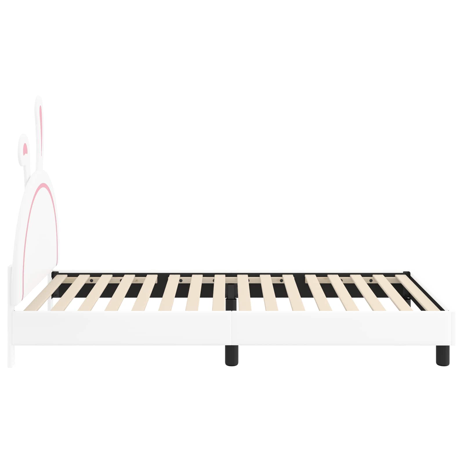Krevet za djecu s uzglavljem s uzglavljem Bijelo 80 x 200 cm PU