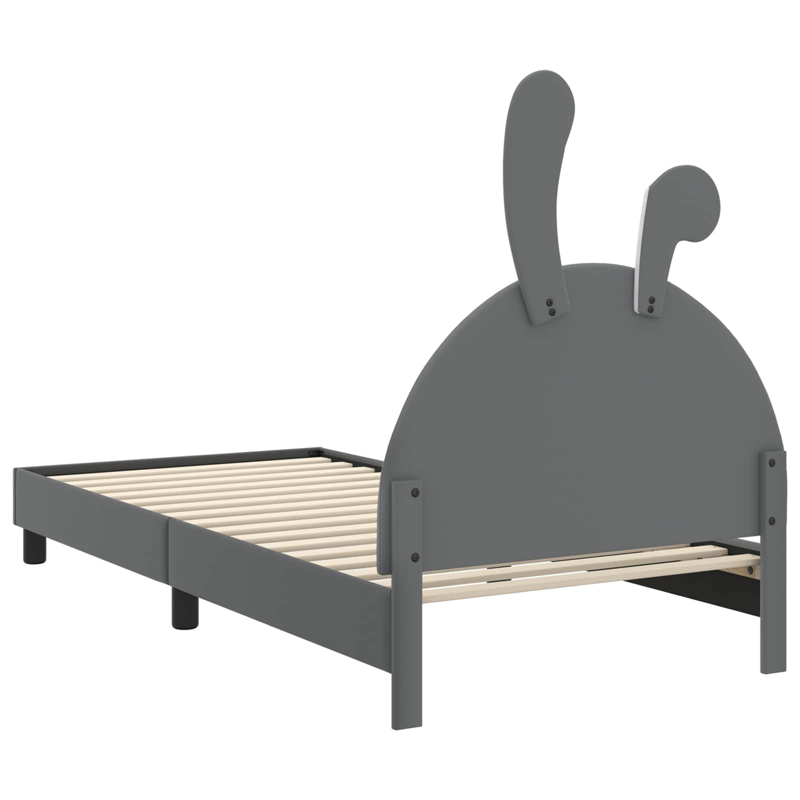Krevet za djecu s uzglavljem Svijetlo siva 90 x 190 cm PU