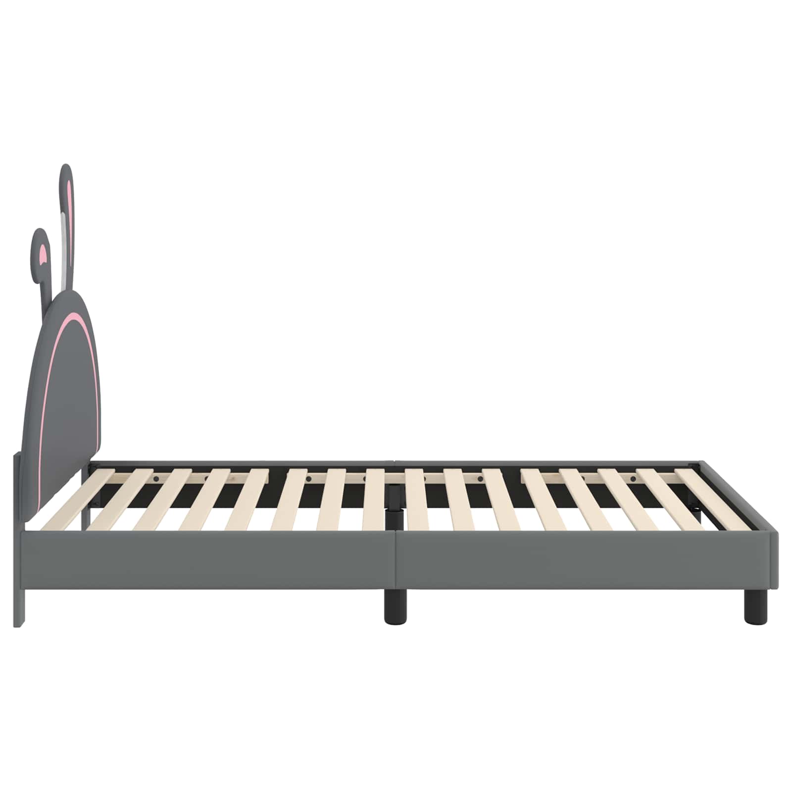 Krevet za djecu s uzglavljem Svijetlo siva 90 x 190 cm PU