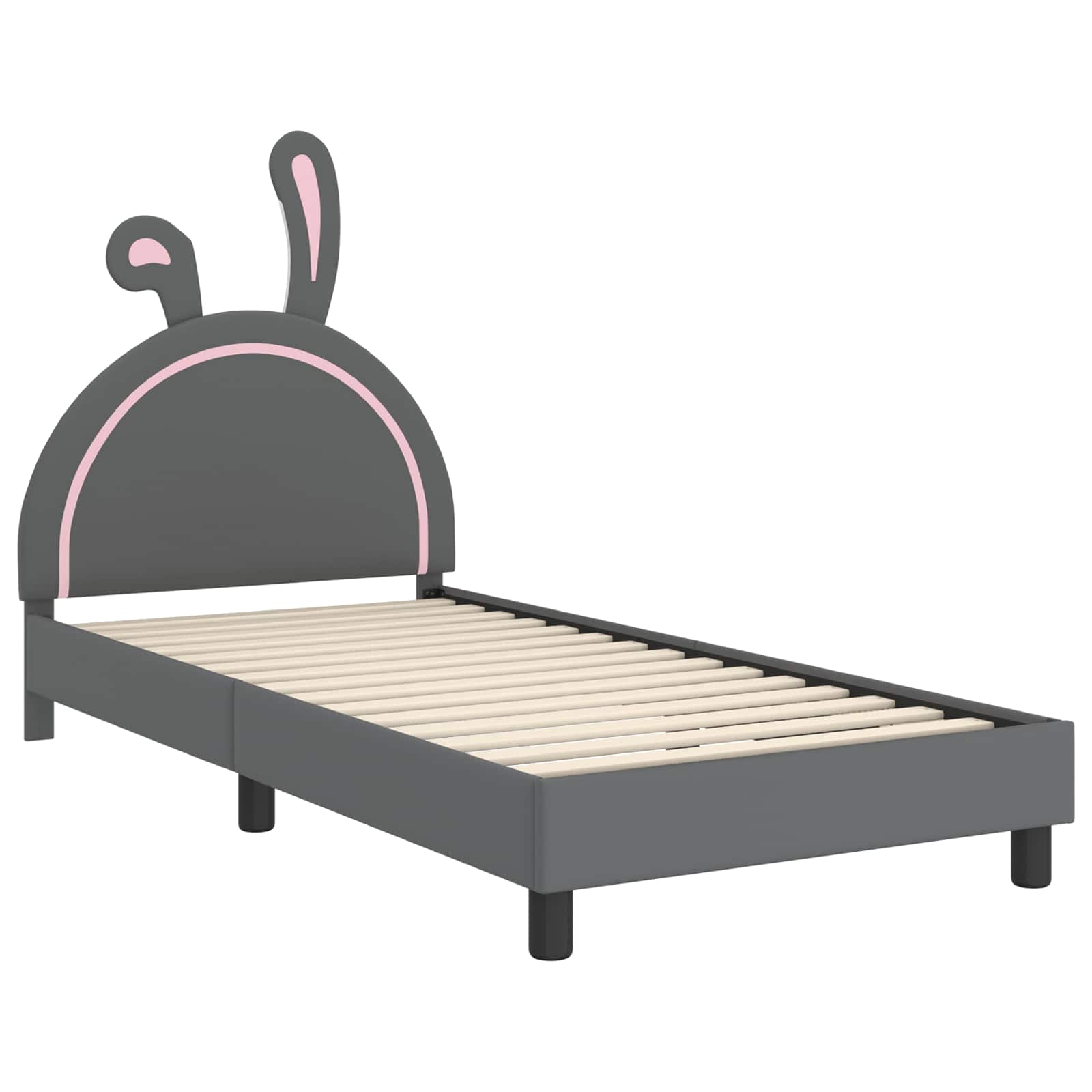 Krevet za djecu s uzglavljem Svijetlo siva 90 x 200 cm PU