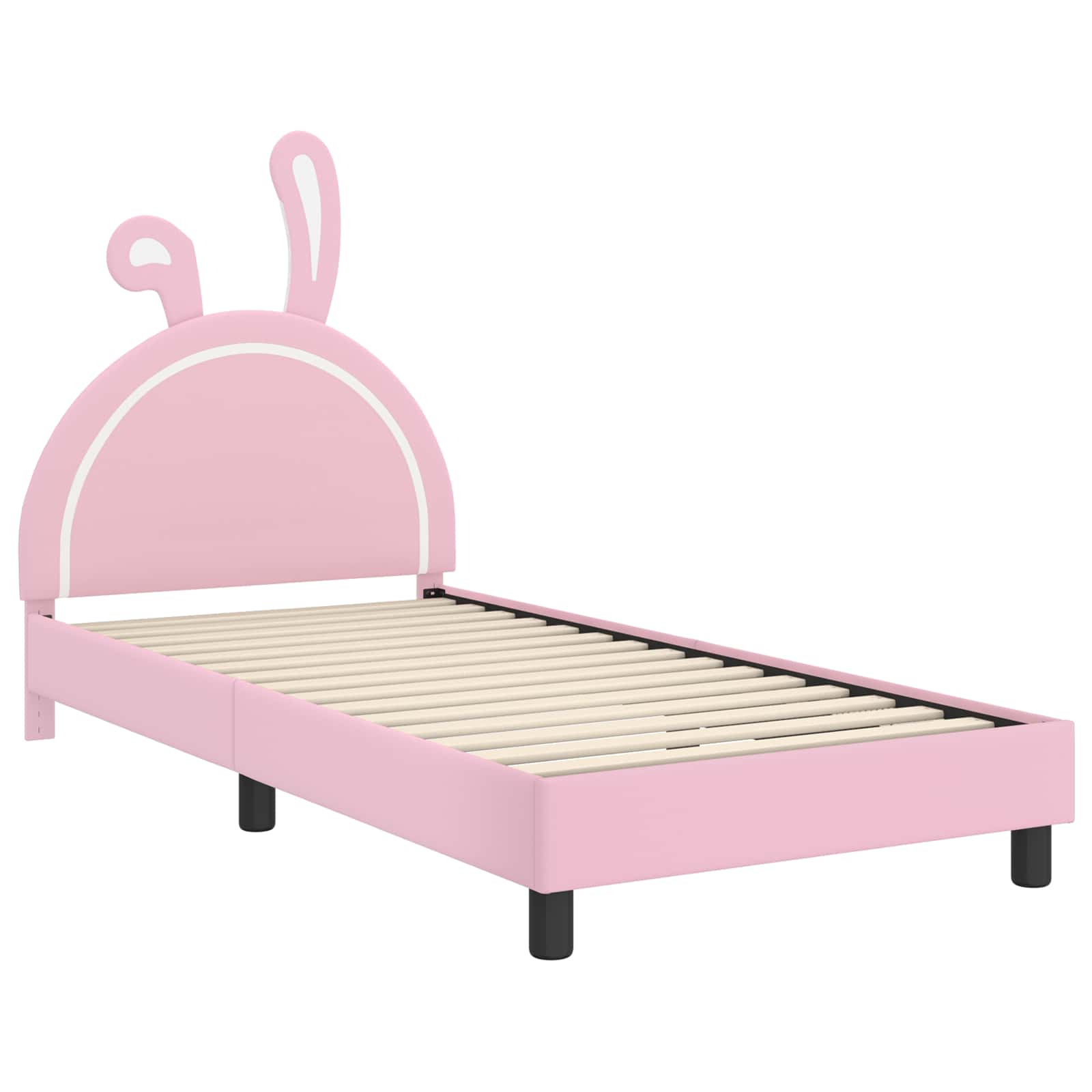 Krevet za djecu s uzglavljem Ružičasta 90 x 200 cm PU