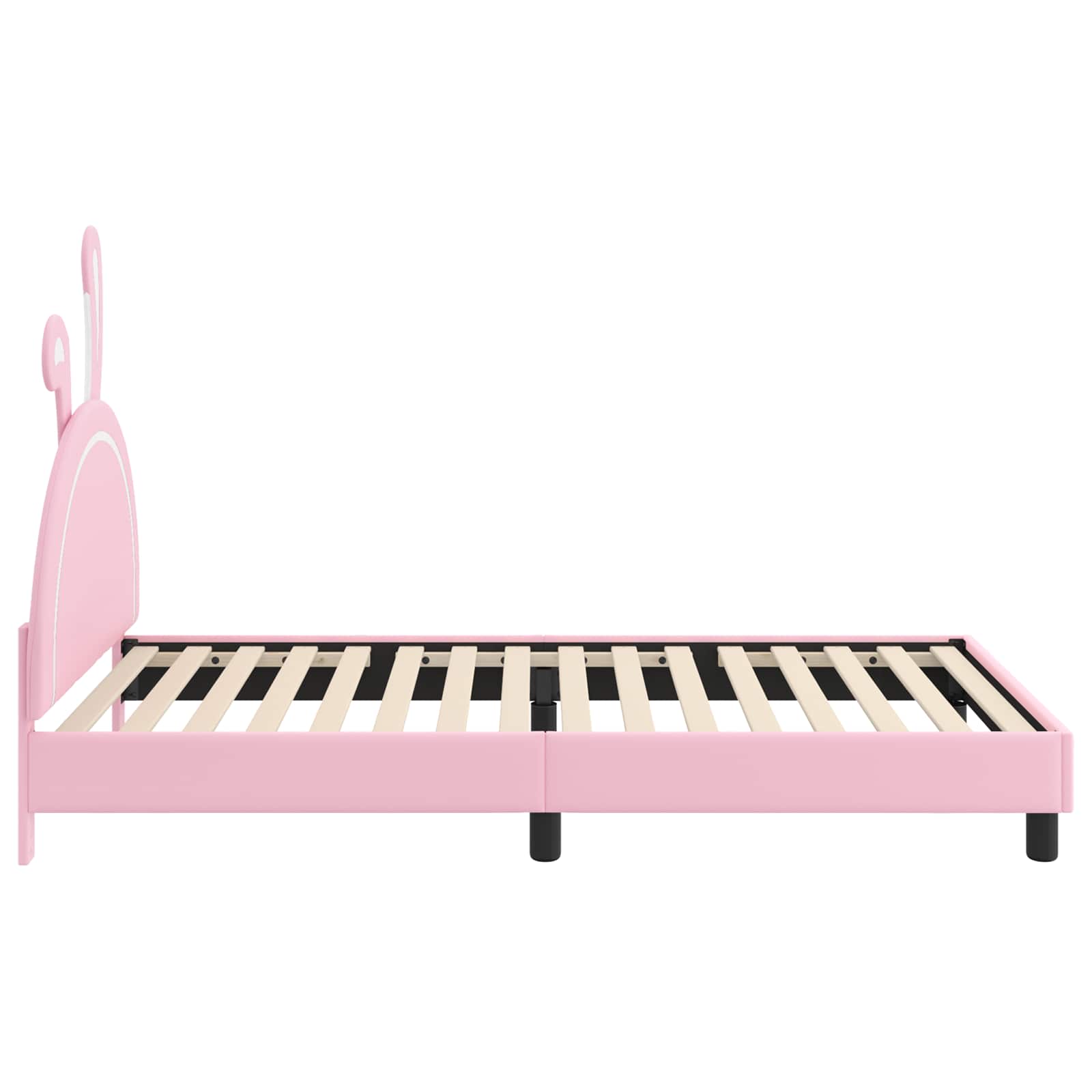 Krevet za djecu s uzglavljem Ružičasta 90 x 200 cm PU