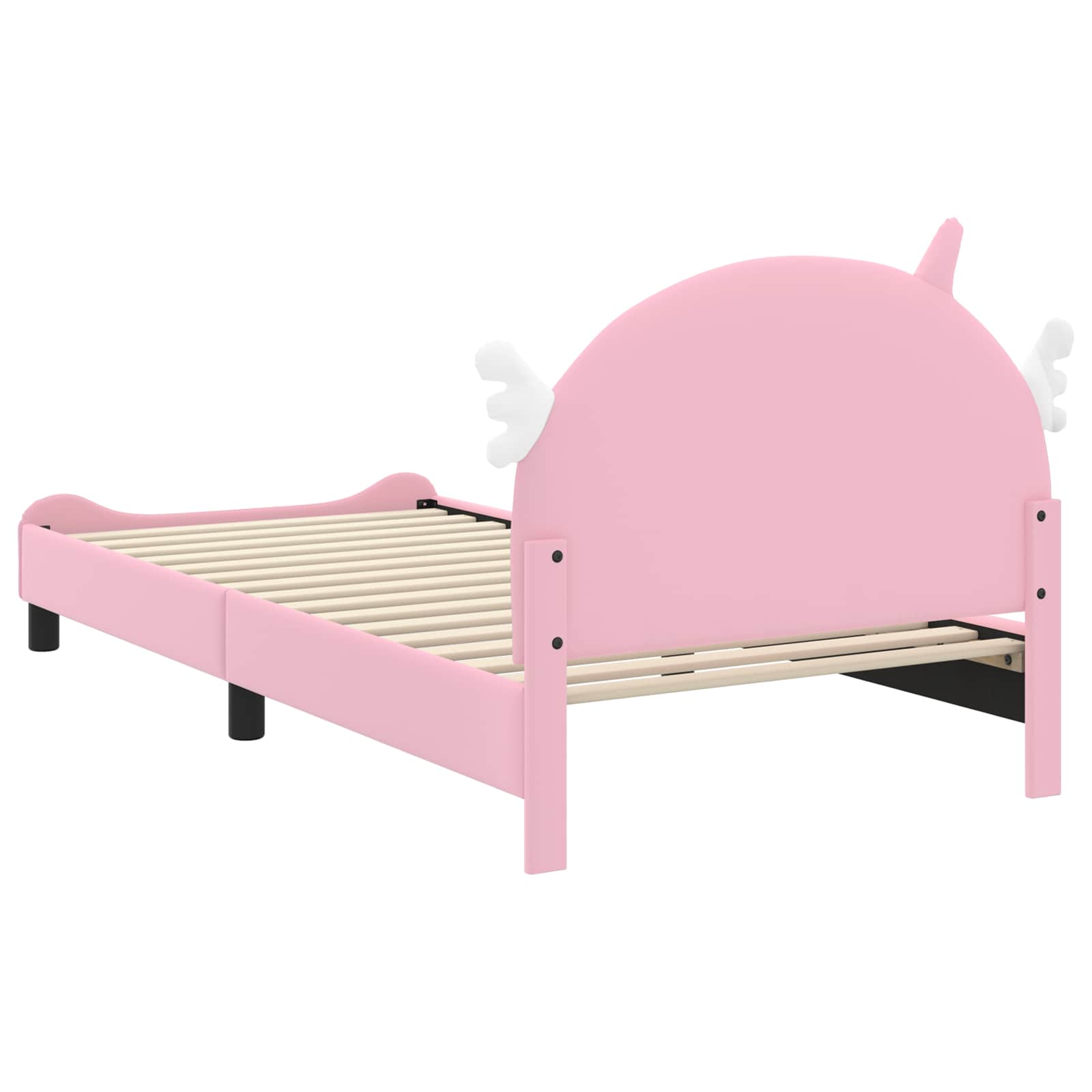 Krevet za djecu s uzglavljem Ružičasta 90 x 200 cm PU