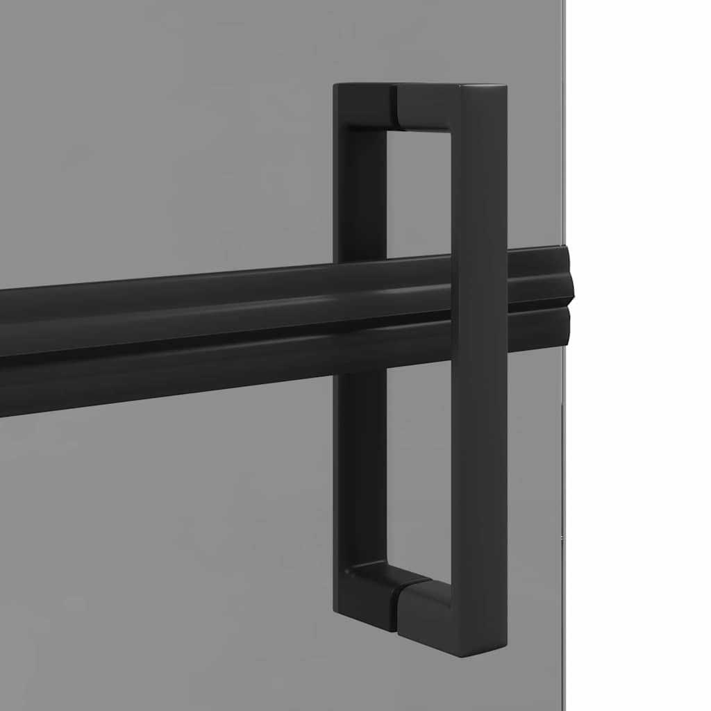 Walk-In zid za tuširanje Crna 80 x 6,5 x 190 cm