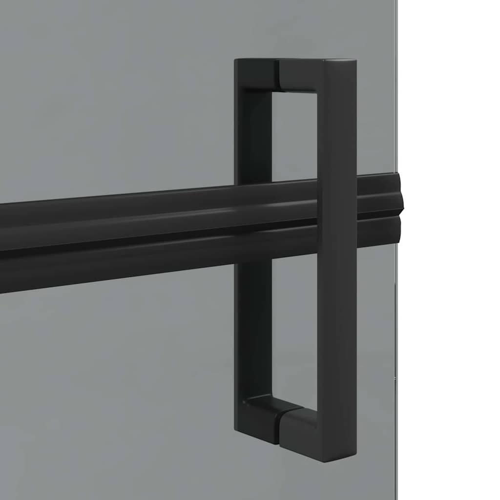 Walk-In zid za tuširanje Crna 90 x 6.5 x 190 cm