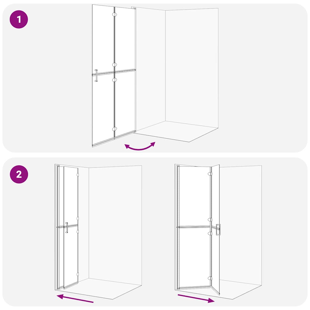 Walk-In zid za tuširanje Zlatno 100 x 6,5 x 190 cm