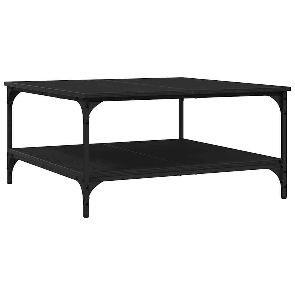 Kava Stol Crni hrast 80 x 80 x 40 cm Konstruirano drvo