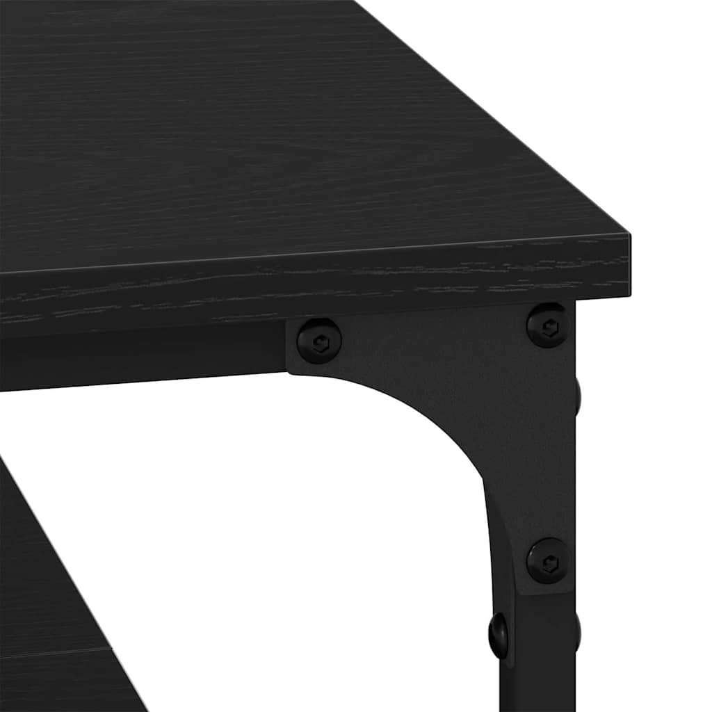 Kava Stol Crni hrast 100 x 100 x 40 cm Konstruirano drvo