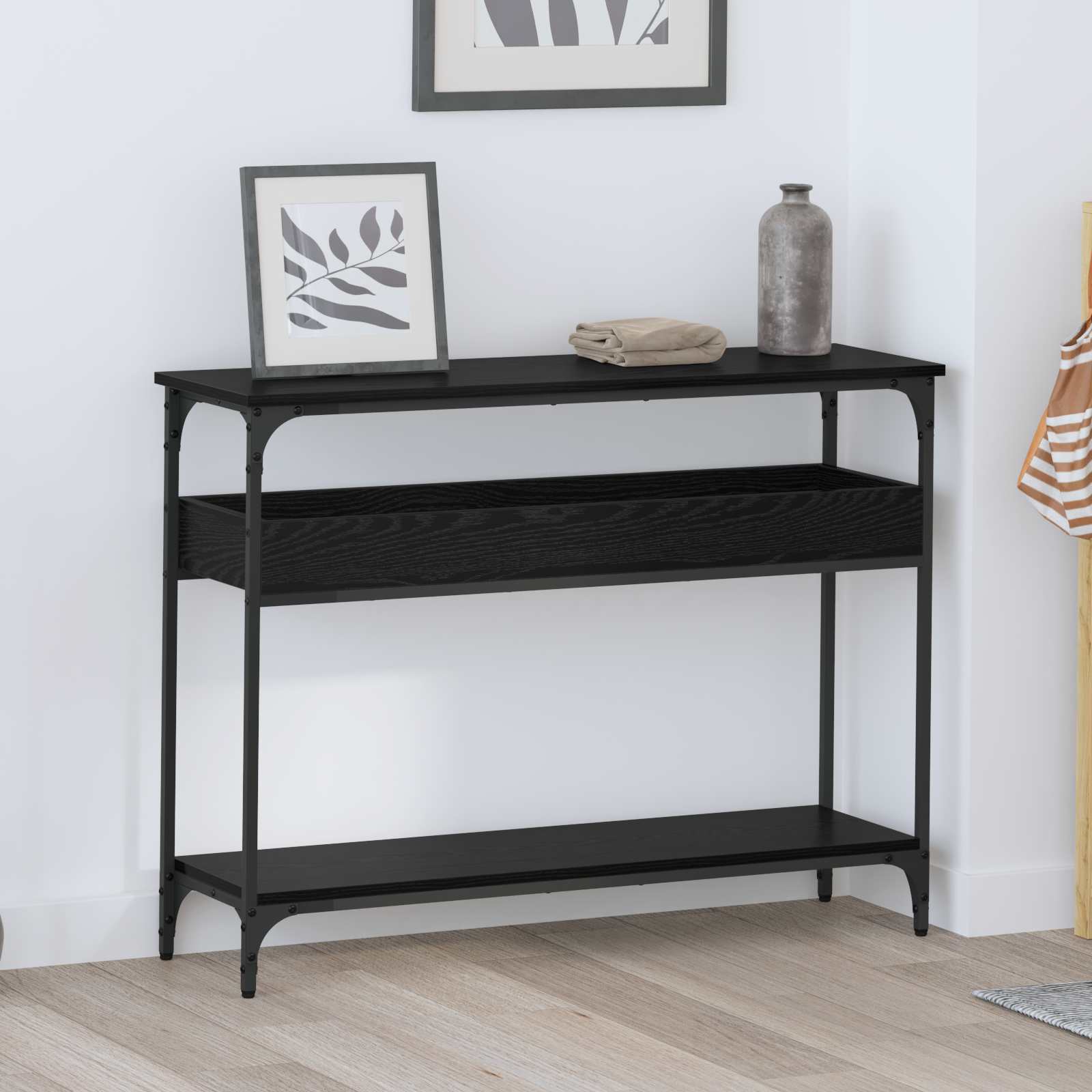 Konzolna stolica Crni hrast 100 x 29 x 75 cm Konstruirano drvo