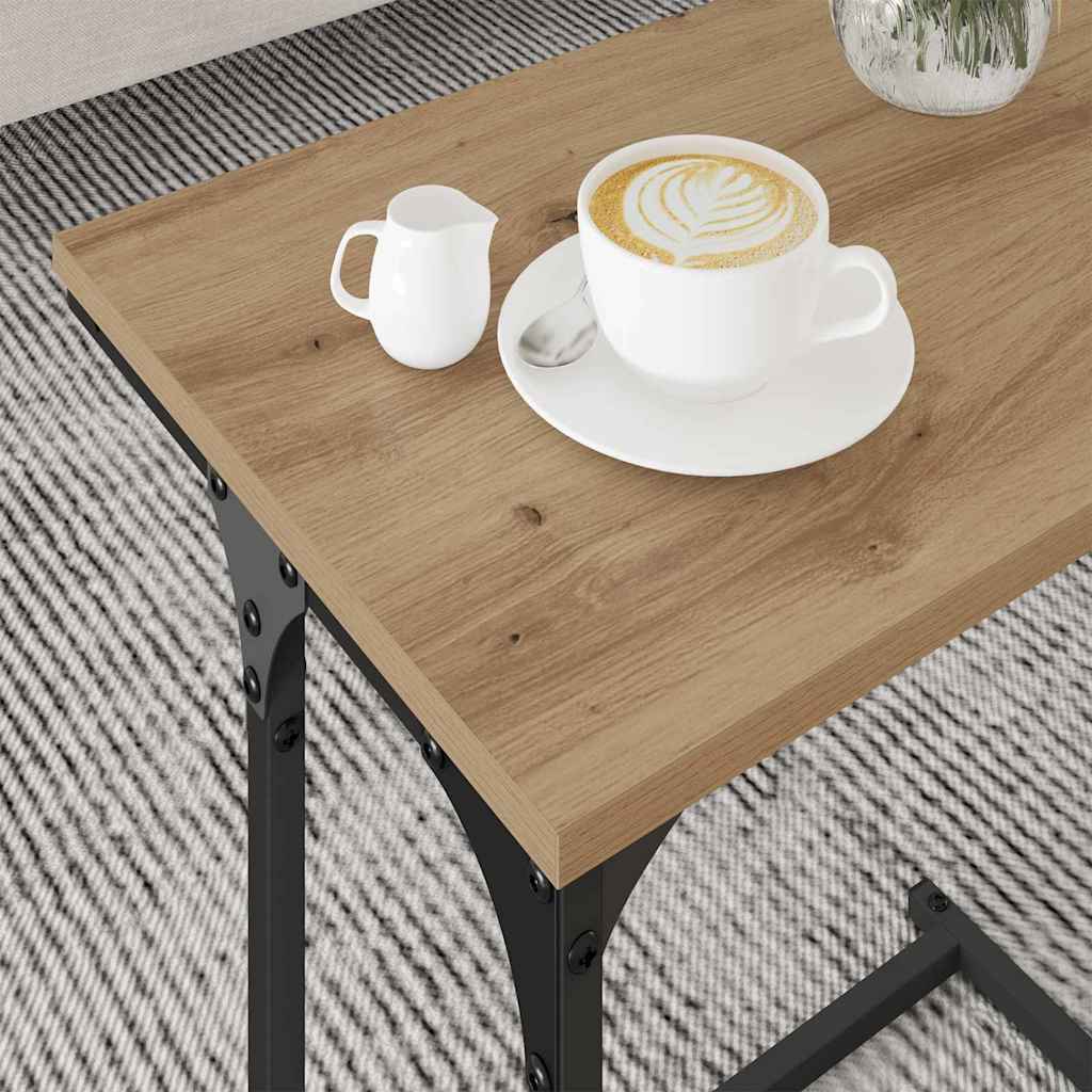 Gnezdeći Kafić 3 pcs hrast artisan Konstruirano drvo