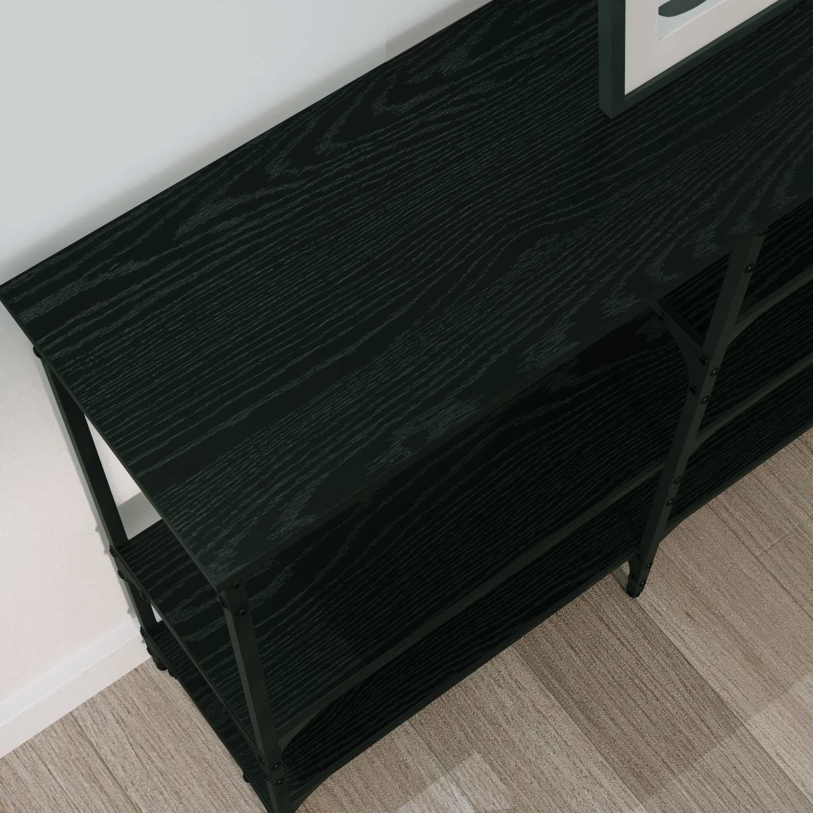 Konzolna stolica Crni hrast 160 x 29 x 80 cm Konstruirano drvo