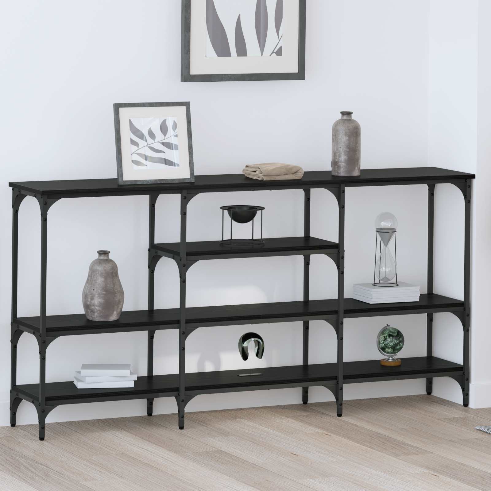 Konzolna stolica Crni hrast 160 x 29 x 80 cm Konstruirano drvo