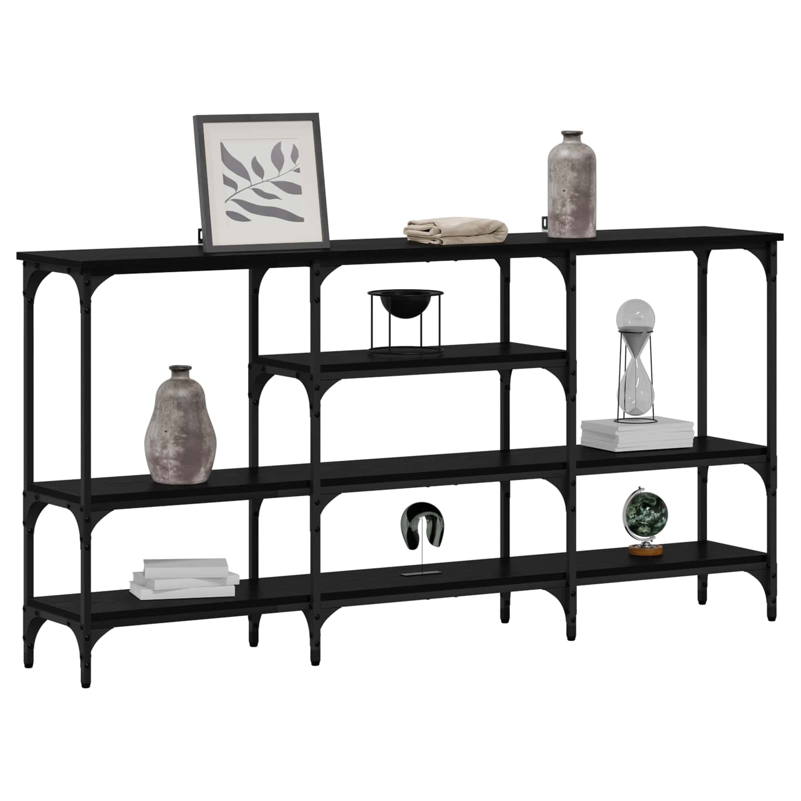 Konzolna stolica Crni hrast 160 x 29 x 80 cm Konstruirano drvo