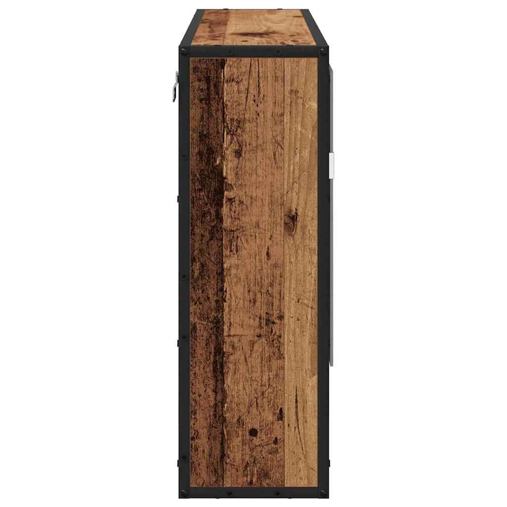 Polica na zidu s policom Zidne Staro drvo 65 x 20 x 60 cm