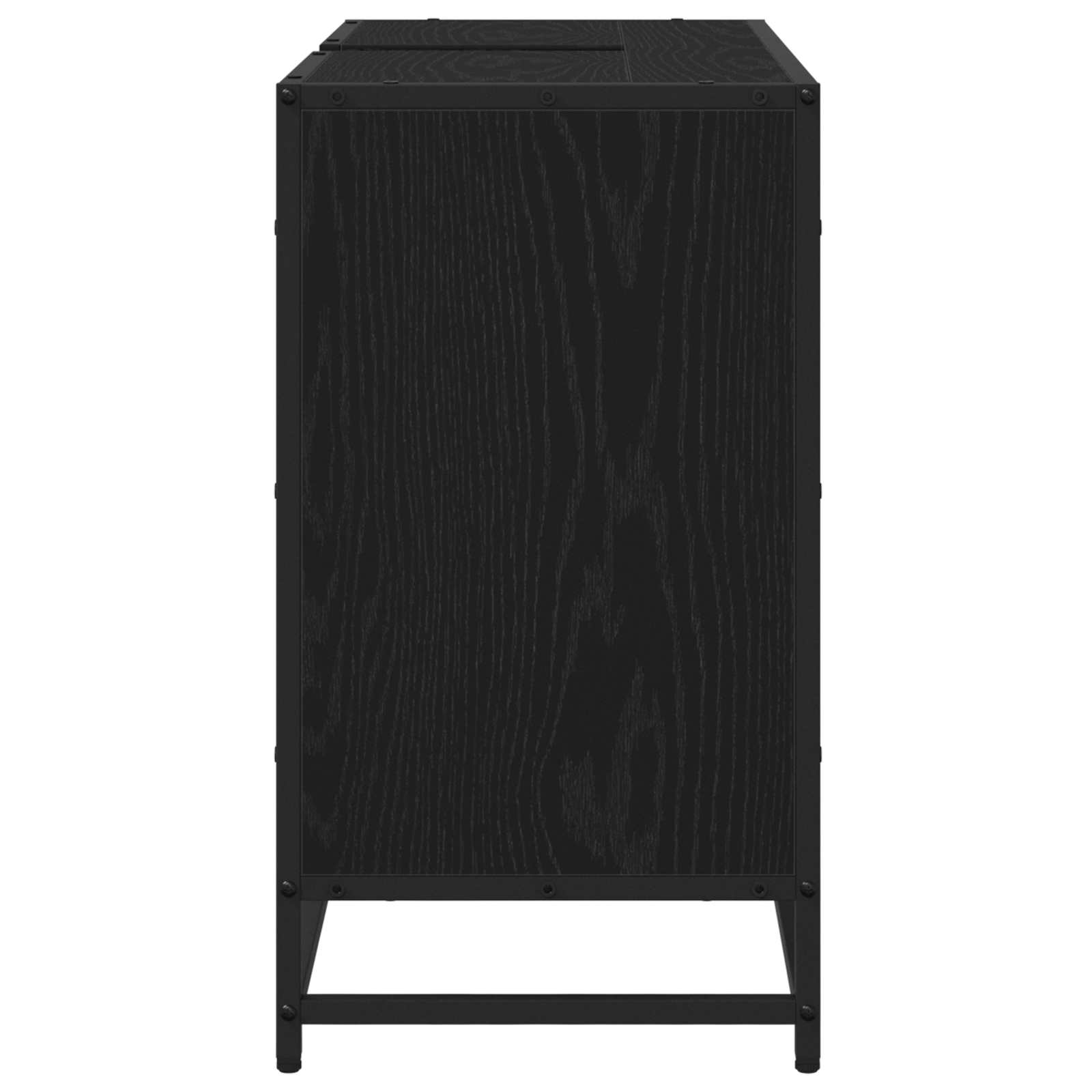 Kupaonski ormar Crni hrast 80 x 33 x 60 cm Konstruirano drvo