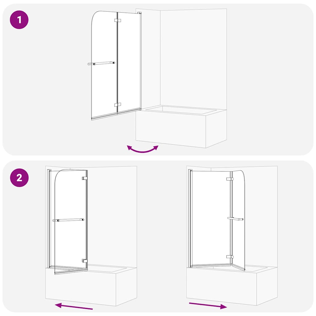 Ograda za tuš Zlatno 120 x 140 cm ESG staklo i aluminij
