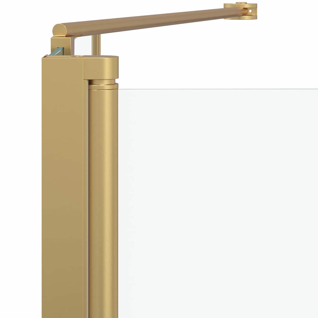 Ograda za tuš Zlatno 120 x 68 x 130 cm ESG staklo i aluminij