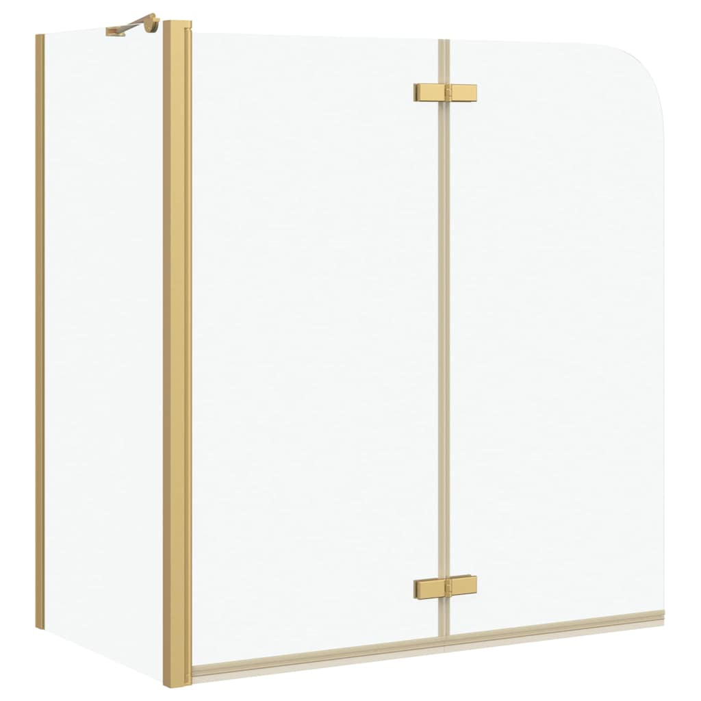 Ograda za tuš Zlatno 120 x 68 x 130 cm ESG staklo i aluminij