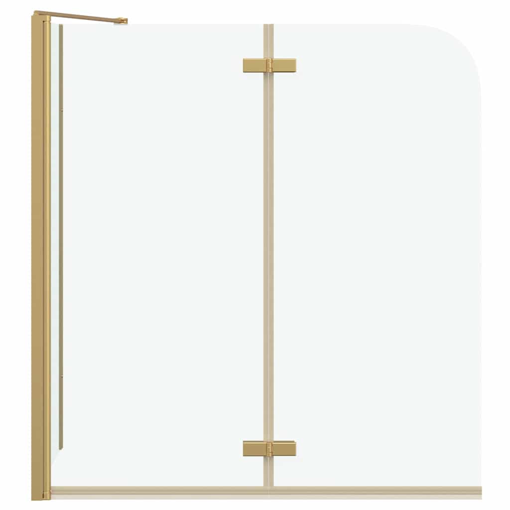 Ograda za tuš Zlatno 120 x 68 x 130 cm ESG staklo i aluminij
