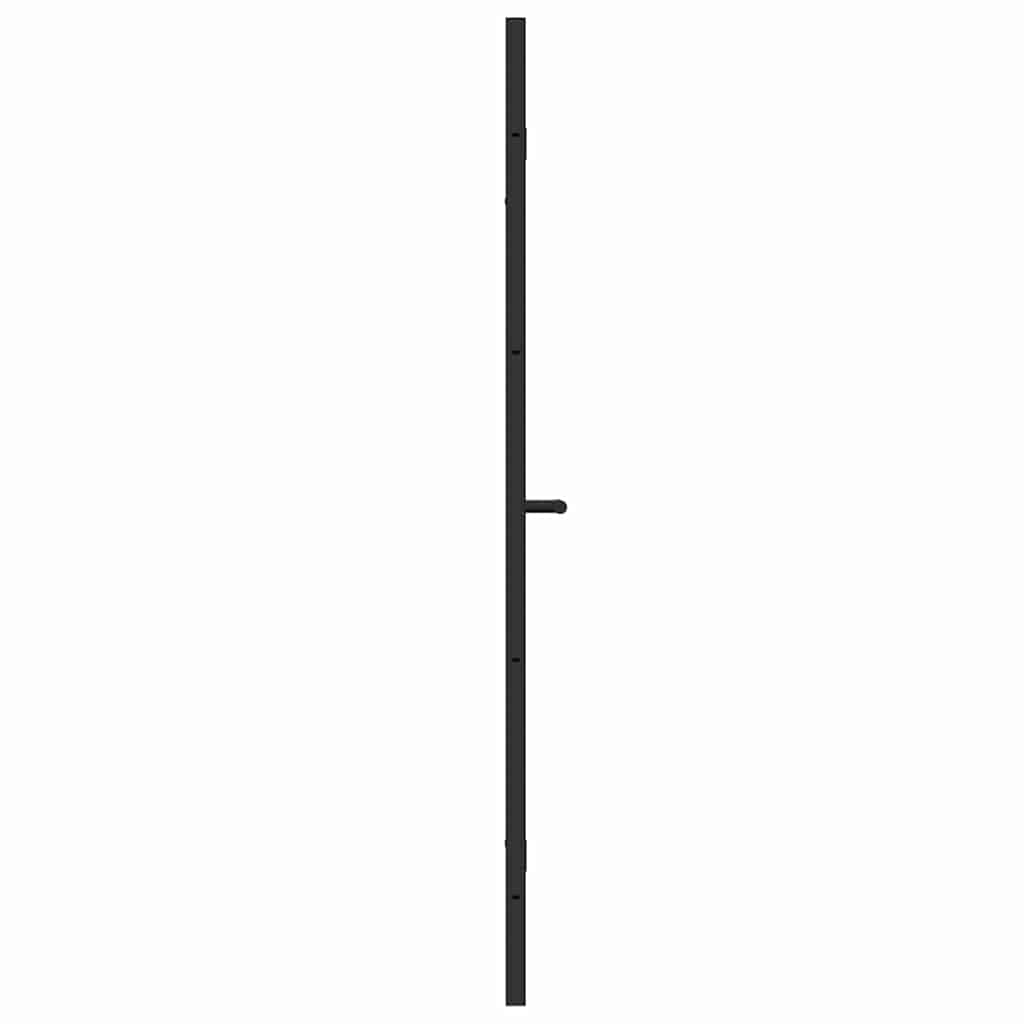 Ograda za tuš Crna 120 x 140 cm ESG staklo i aluminij