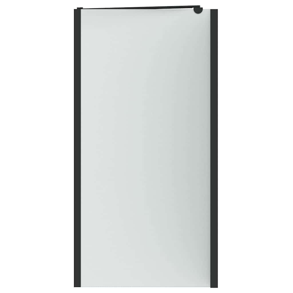 Ograda za tuš Crna 120 x 68 x 130 cm ESG staklo i aluminij