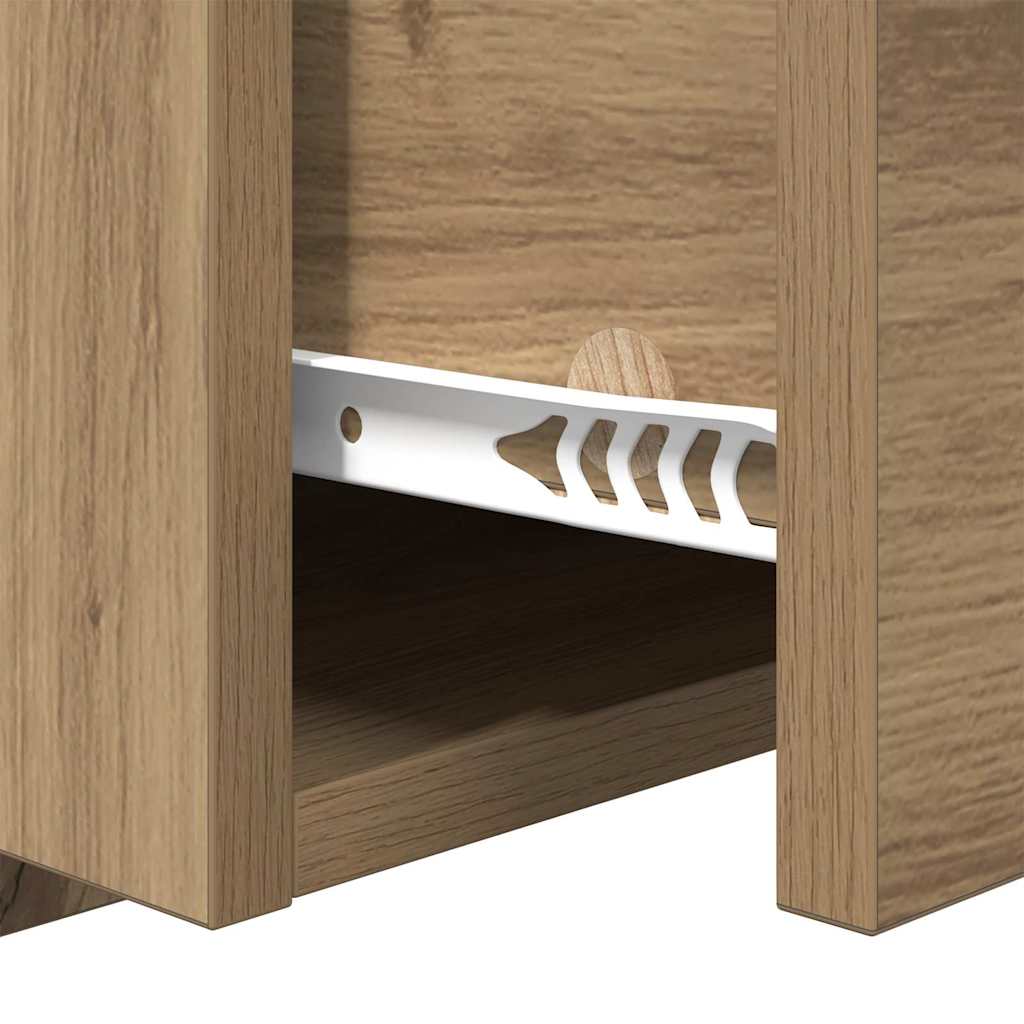 Wall-mounted noćni ormarić s ladicama 2 pcs Umjetnički hrast