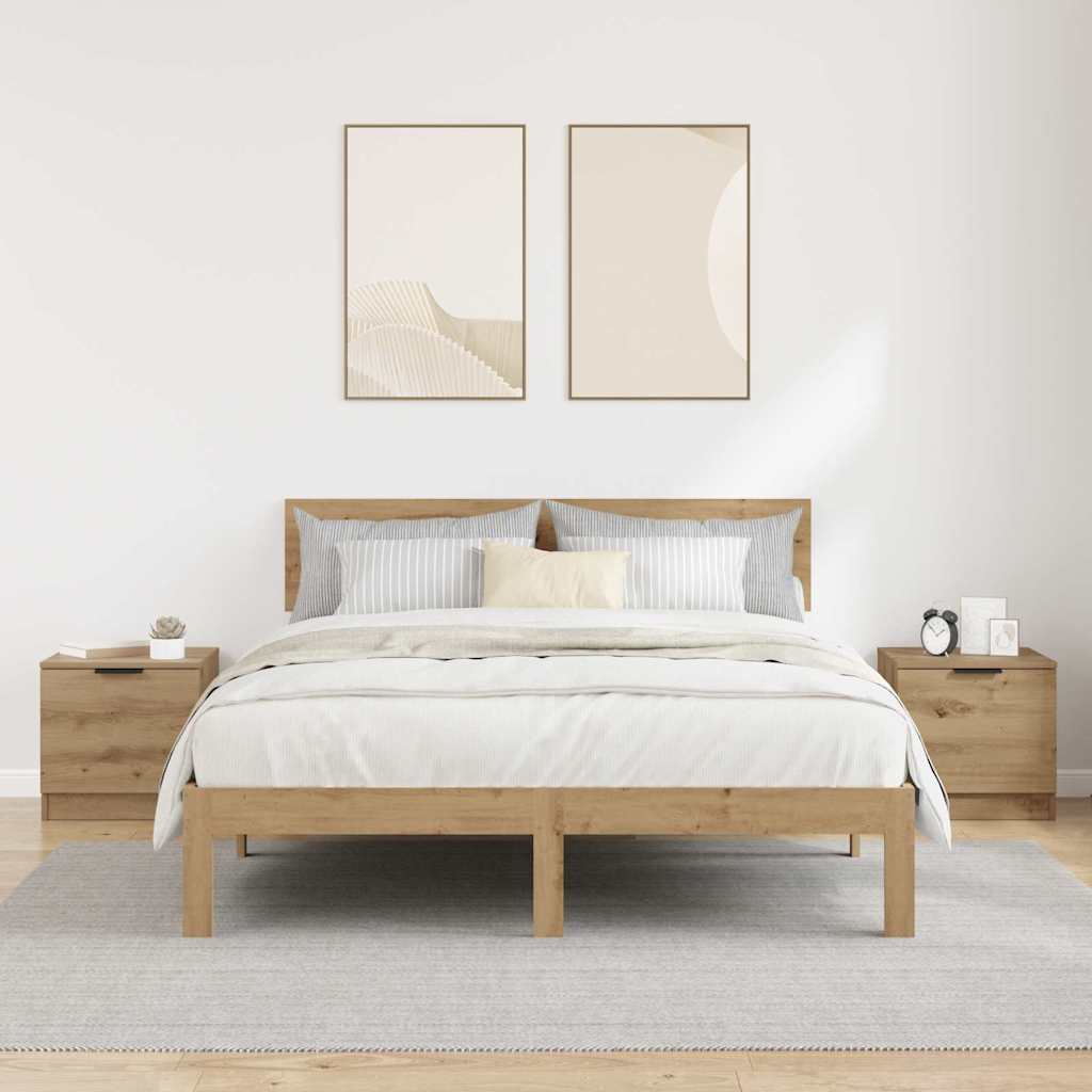 Ormarić za krevet 2 pcs Umjetnički hrast 40 x 39 x 40cm