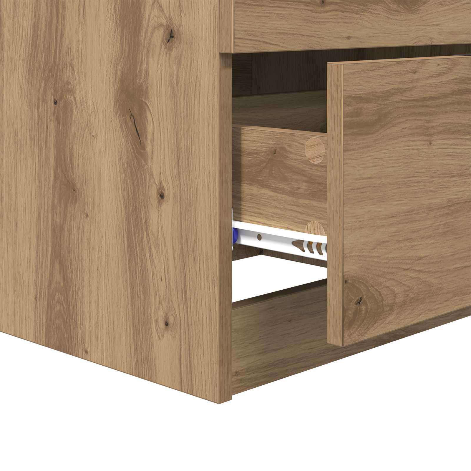 Noćni ormar s ladicama 2 pcs Umjetnički hrast 45 x 39 x 50cm