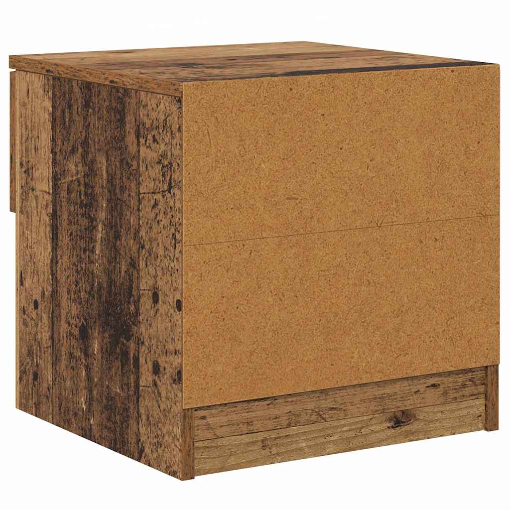 Ormarić za krevet s ladicama 2 pcs Staro drvo 40 x 39 x 40cm