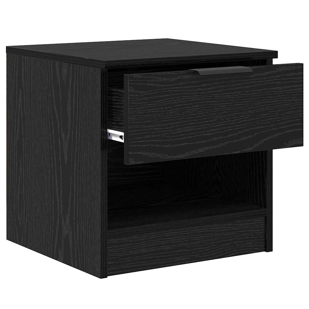Ormarić za krevet s ladicama 2 pcs Crni hrast 40 x 39 x 40cm