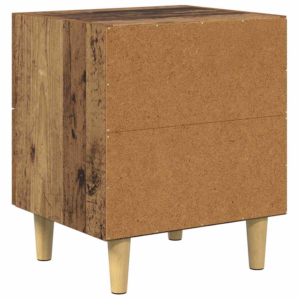 Ormarić za krevet s ladicama 2 pcs Staro drvo 40 x 35 x 47.5cm