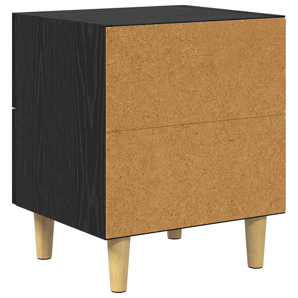 Ormarić za krevet Crni hrast 40 x 35 x 47.5cm Konstruirano drvo