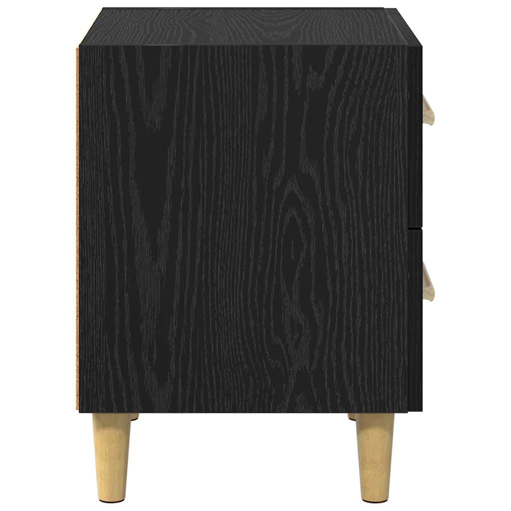 Ormarić za krevet Crni hrast 40 x 35 x 47.5cm Konstruirano drvo