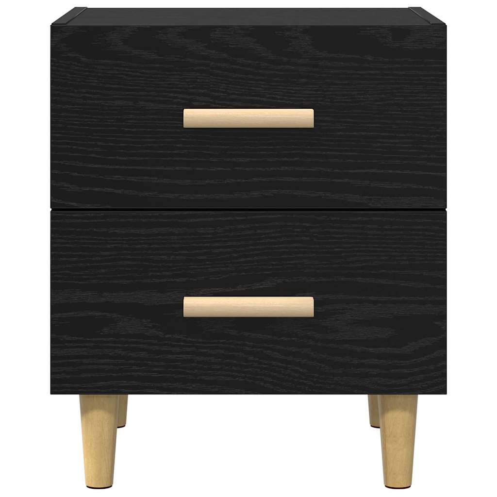 Ormarić za krevet s ladicama 2 pcs Crni hrast 40 x 35 x 47.5cm