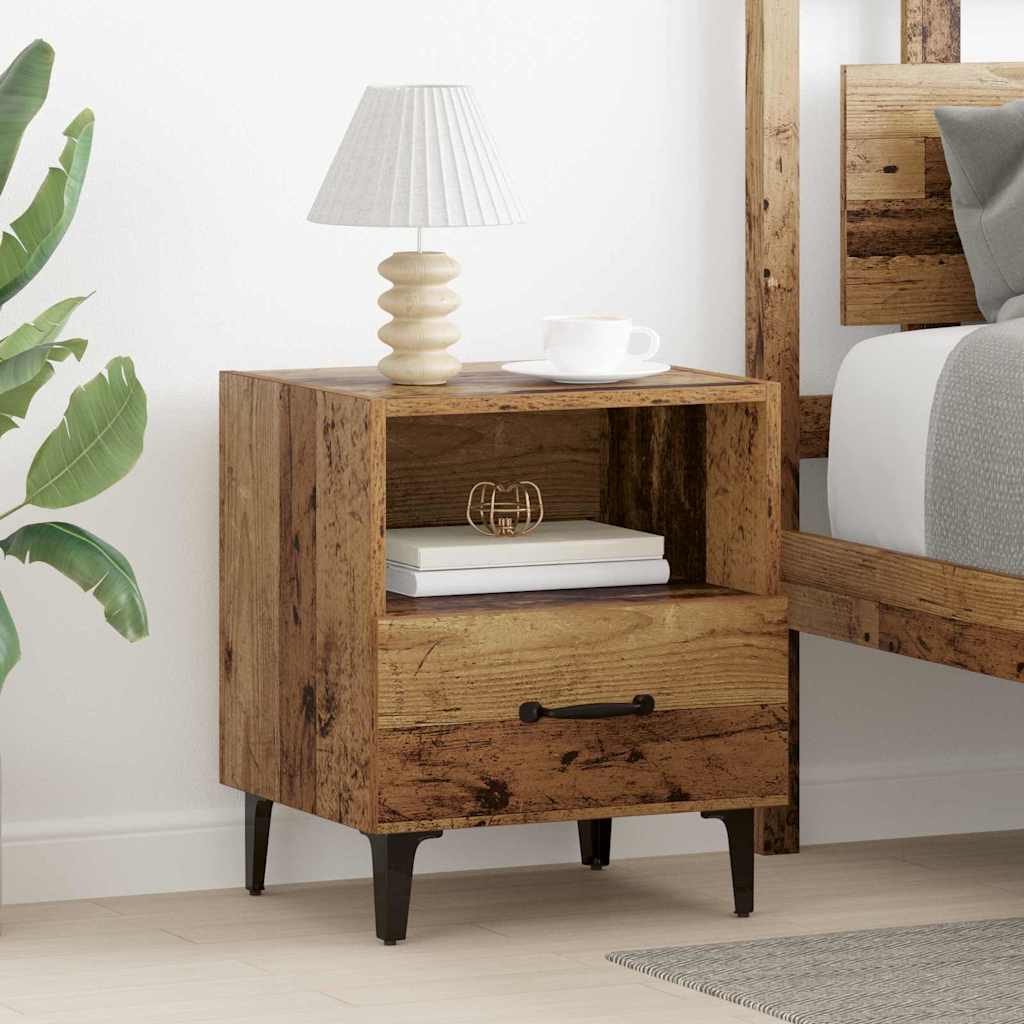 Noćni ormar Staro drvo 40 x 35 x 47,5 cm Konstruirano drvo
