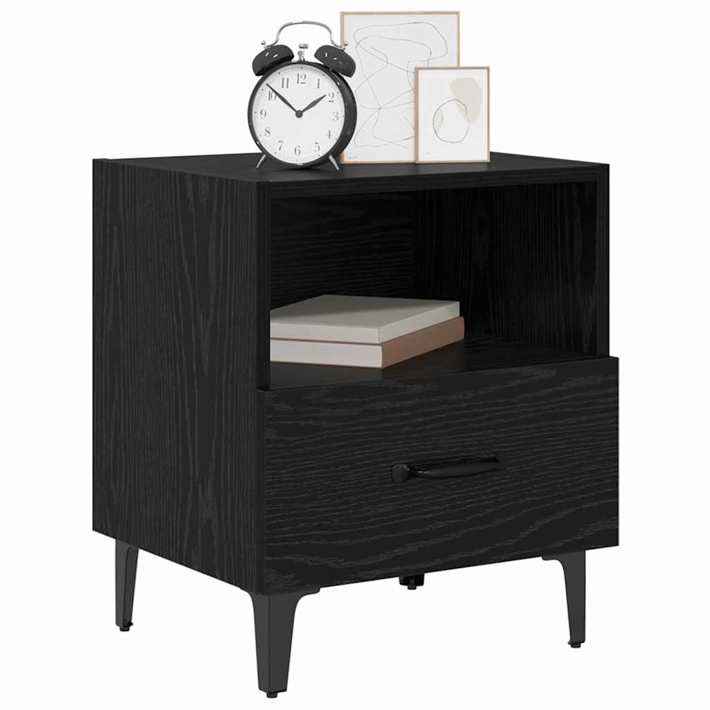 Noćni ormar Crni hrast 40 x 35 x 47.5 cm Konstruirano drvo