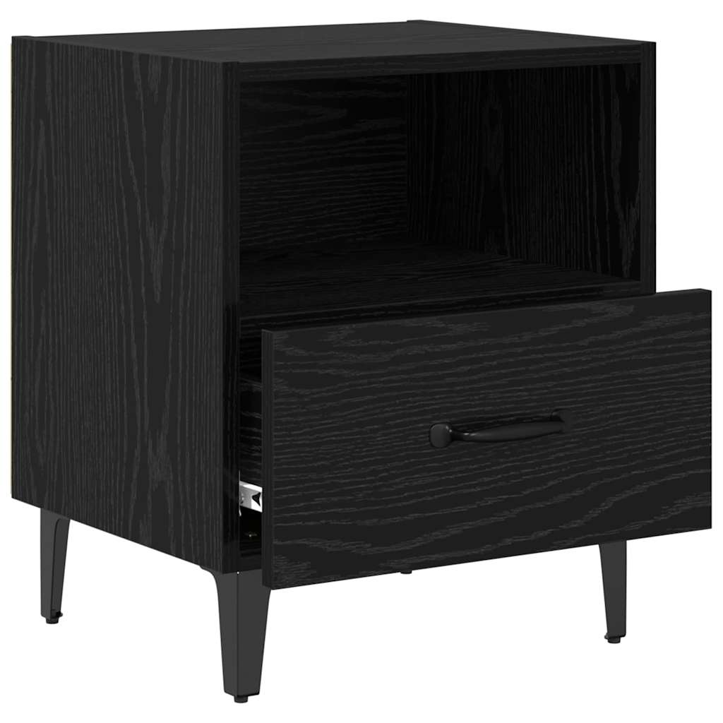 Noćni ormar s ladicama 2 pcs Crni hrast 40 x 35 x 47.5 cm