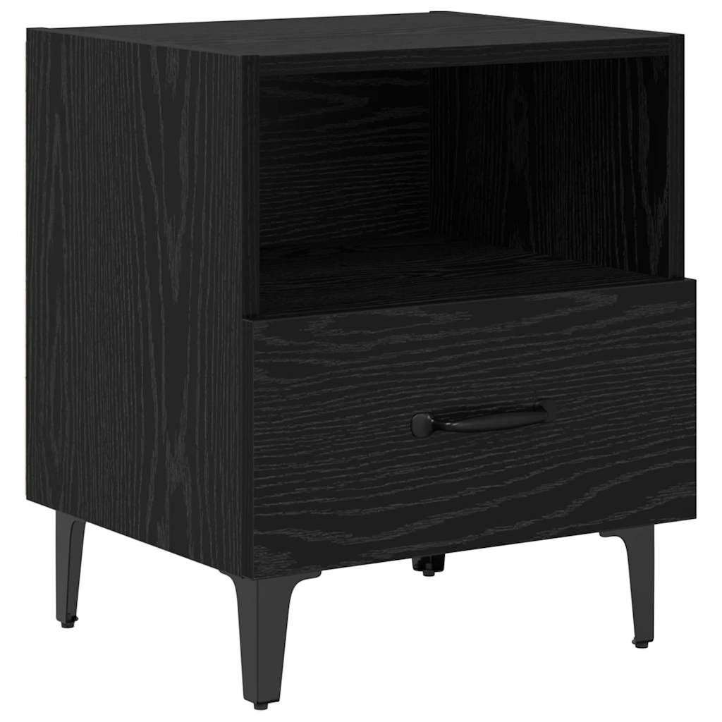 Noćni ormar s ladicama 2 pcs Crni hrast 40 x 35 x 47.5 cm