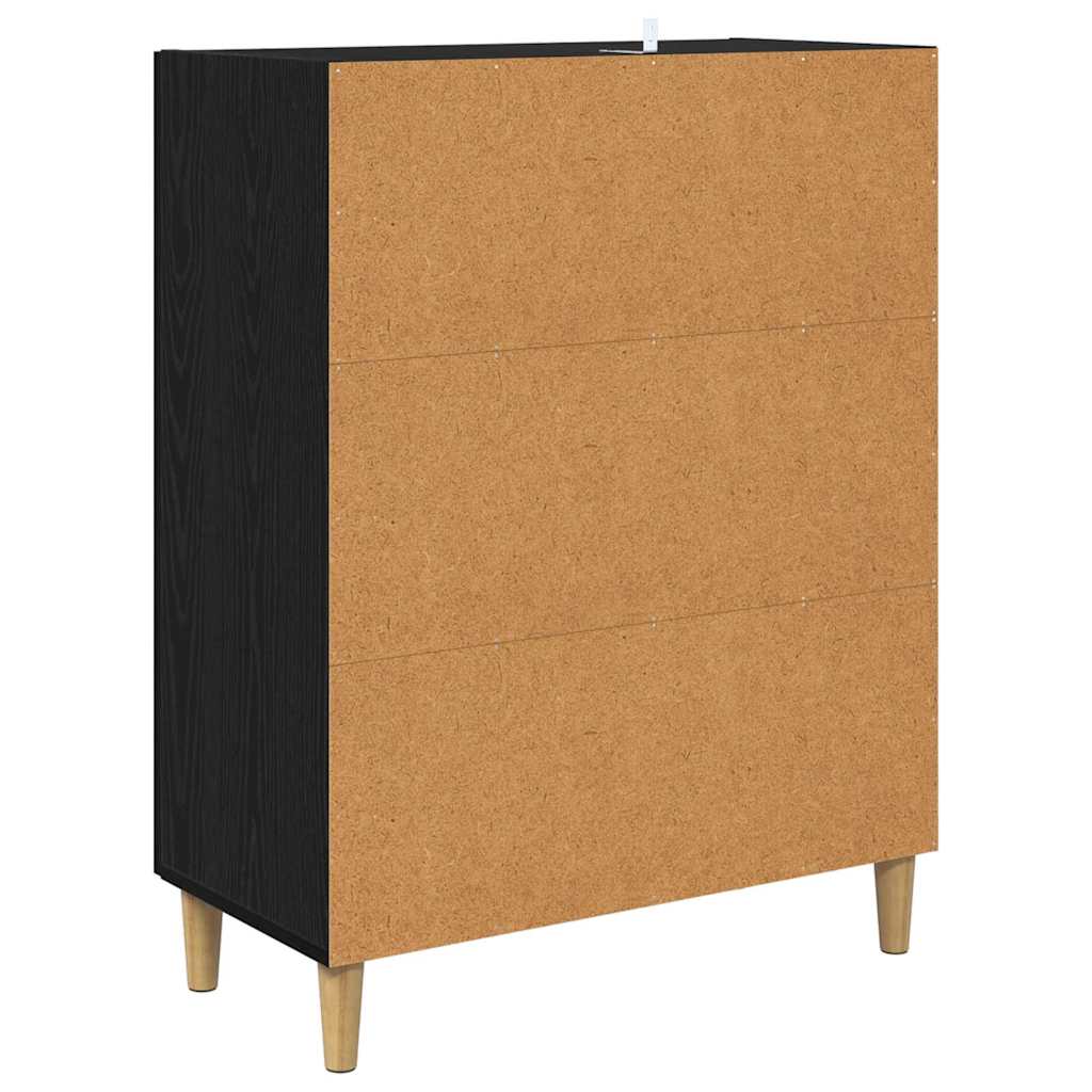 Kreveta Crni hrast 70 x 34 x 90 cm Konstruirano drvo