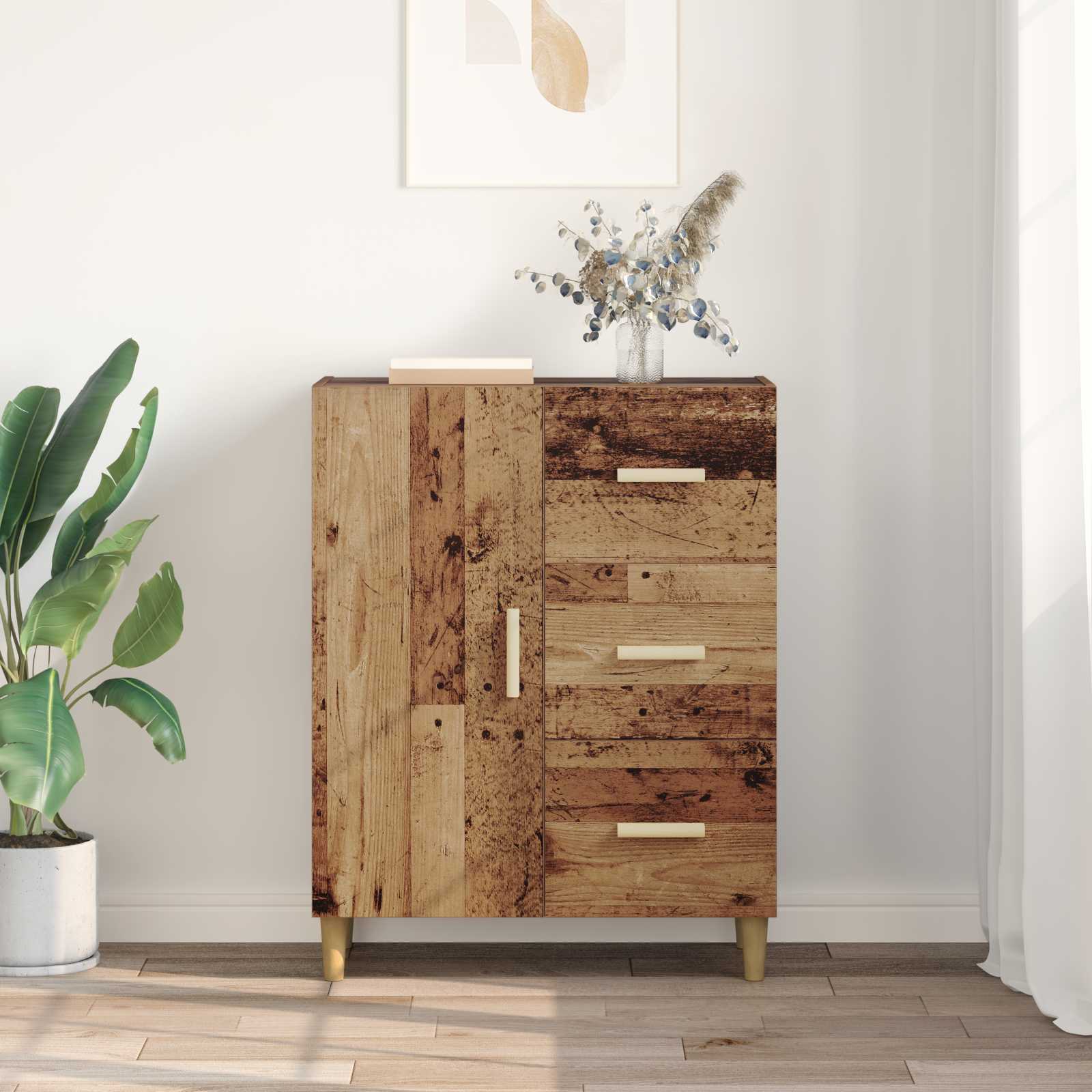 Kreveta Staro drvo 34 x 69.5 x 90 cm Konstruirano drvo