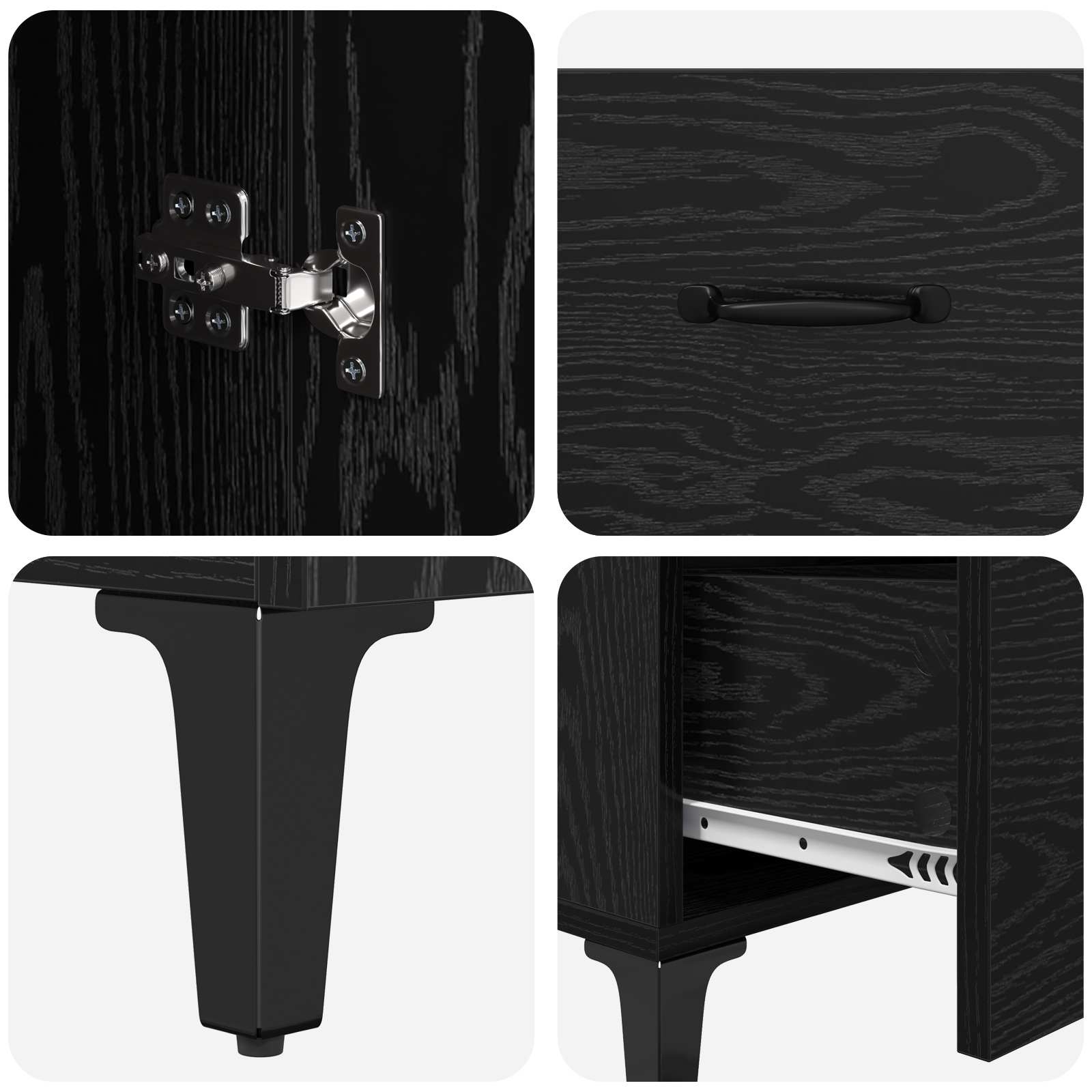 Kreveta Crni hrast 69,5 x 34 x 90 cm Konstruirano drvo