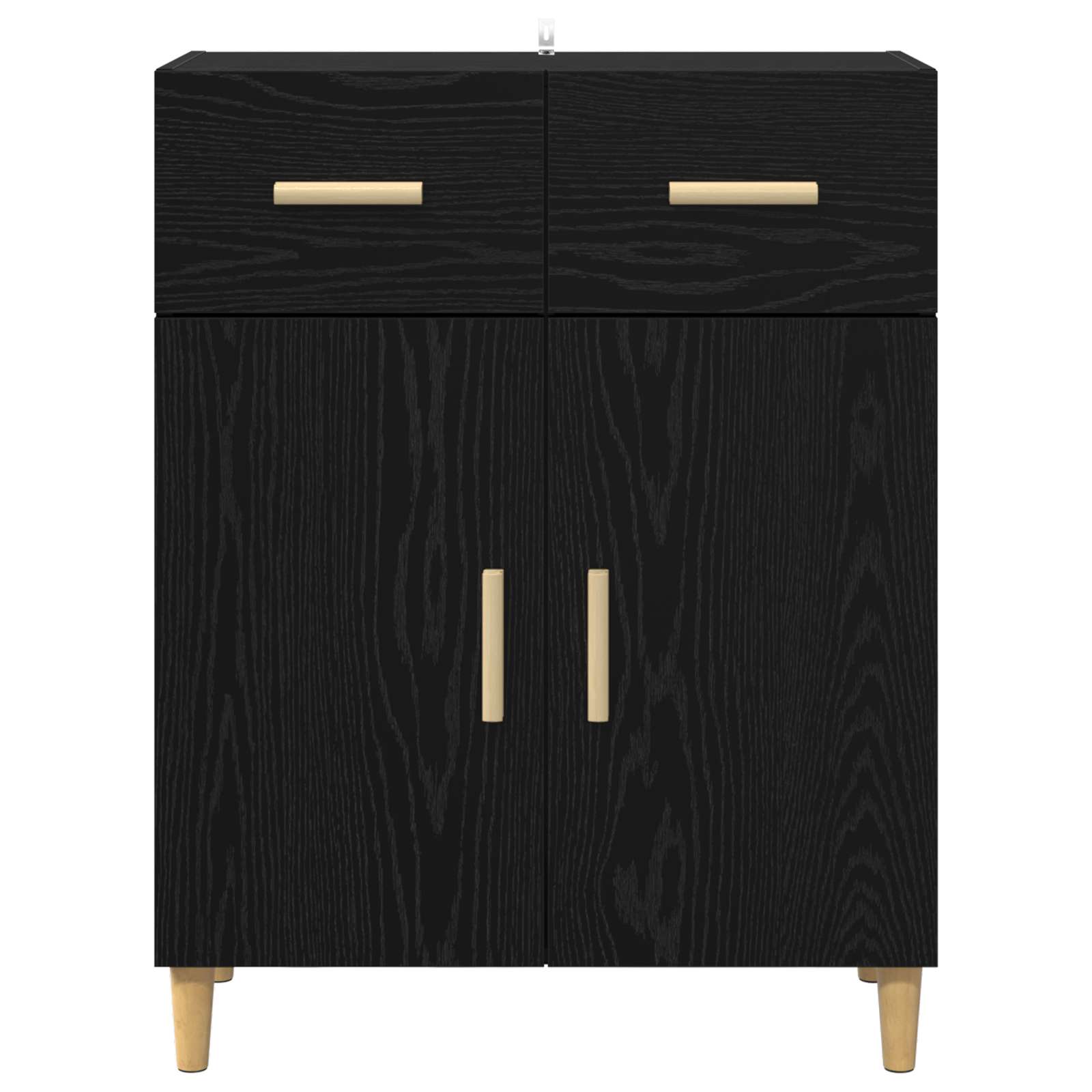Kreveta Crni hrast 34 x 69.5 x 89 cm Konstruirano drvo