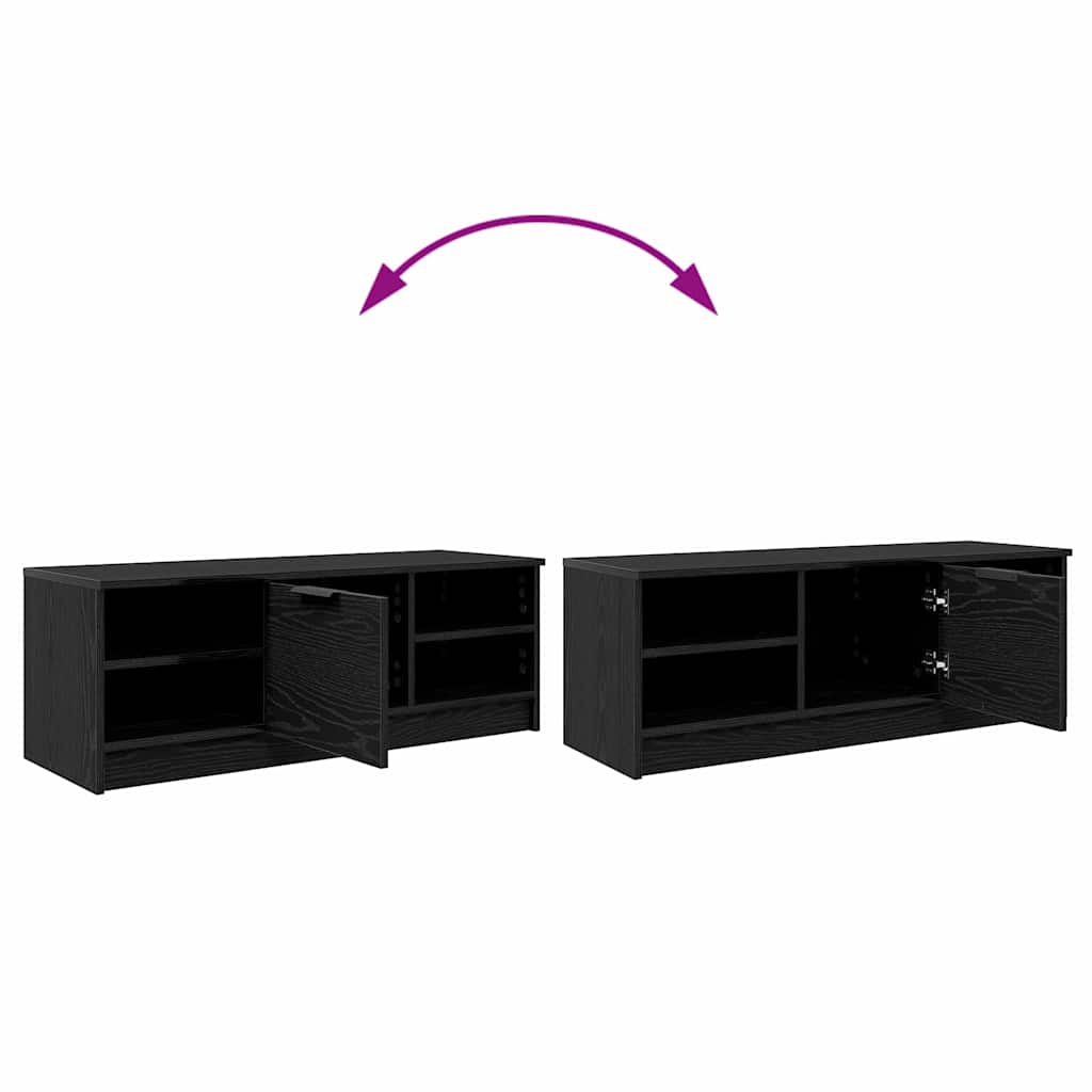 TV ormar Crni hrast 102 x 35 x 36,5 cm Konstruirano drvo