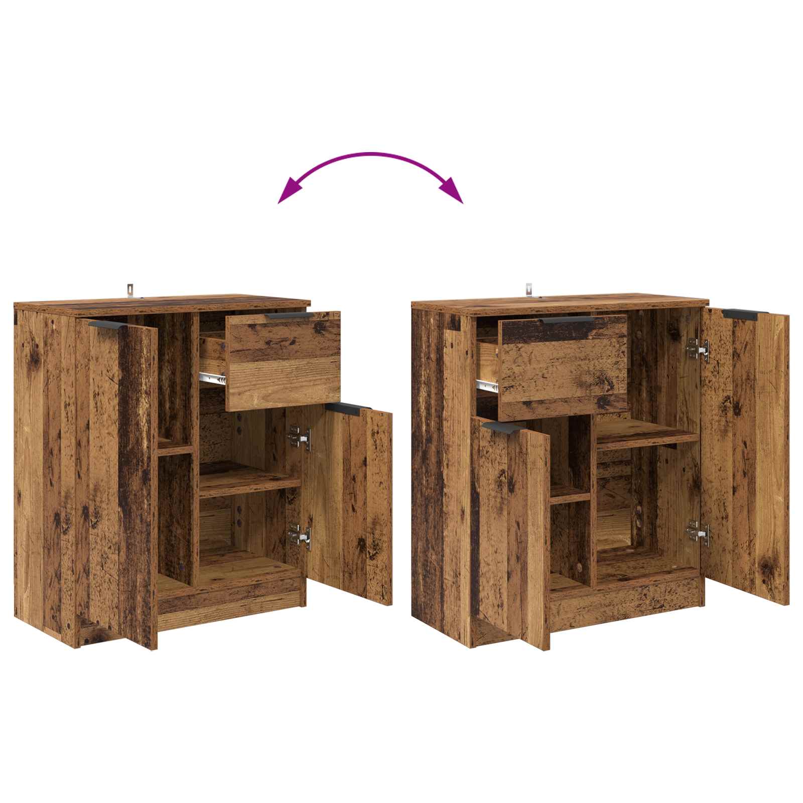 Kreveta s ladicama Staro drvo 60 x 30 x 70 cm Konstruirano drvo