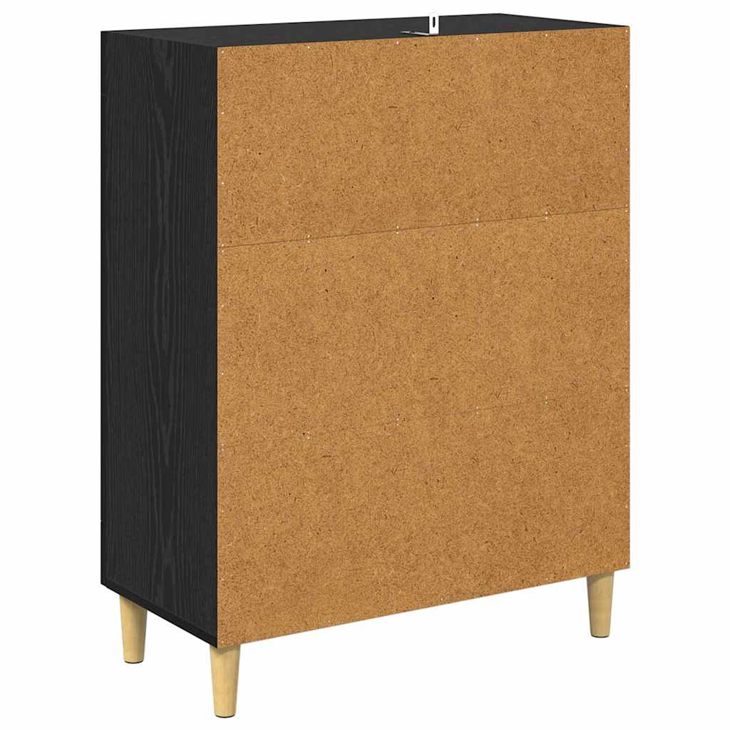 Kreveta Crni hrast 69,5 x 34 x 90 cm Konstruirano drvo