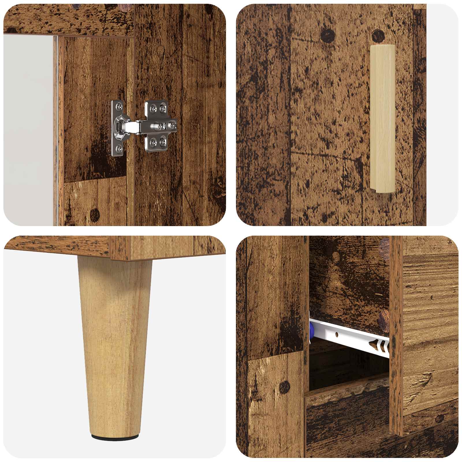 Kreveta Staro drvo 69,5 x 34 x 90 cm Konstruirano drvo
